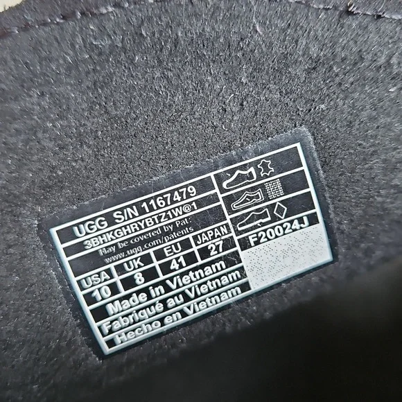 Ugg New Heights Platform Sandals Black Suede Zip Side, Sz: 10 NWT - Picture 9 of 9